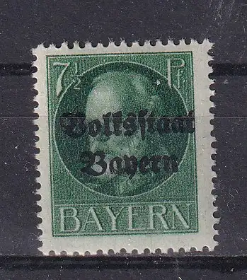 Altdeutschland Bayern  Nr 118 Falz / Gummimängel / *