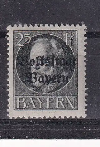 Altdeutschland Bayern  Nr 122 Falz / Gummimängel / *
