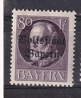 Altdeutschland Bayern  Nr 127 Falz / Gummimängel / *
