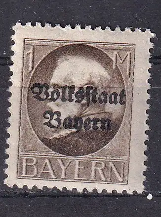 Altdeutschland Bayern  Nr 128 Falz / Gummimängel / *