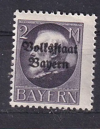 Altdeutschland Bayern  Nr 129 Falz / Gummimängel / *