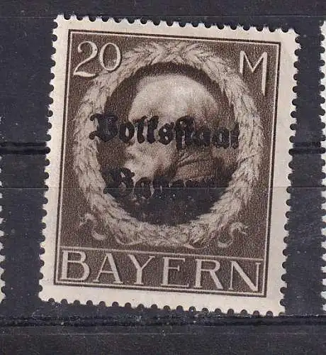 Altdeutschland Bayern  Nr 133 Falz / Gummimängel / *