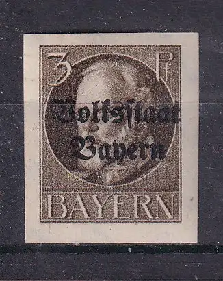 Altdeutschland Bayern  Nr 129 Falz / Gummimängel / *