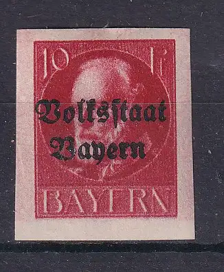 Altdeutschland Bayern  Nr 119 B Falz / Gummimängel / *