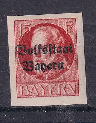 Altdeutschland Bayern  Nr 120 B Falz / Gummimängel / *