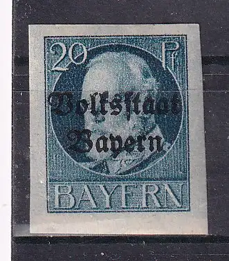 Altdeutschland Bayern  Nr 121 B Falz / Gummimängel / *