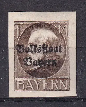 Altdeutschland Bayern  Nr 128 B Falz / Gummimängel / *