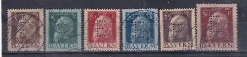 Altdeutschland Bayern Dienstmarken  Nr 6/11 Gestempelt (Posten)