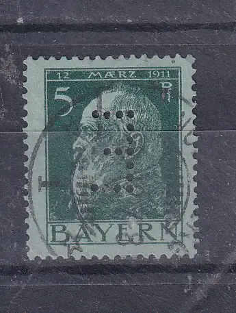 Altdeutschland Bayern Dienstmarken  Nr 7 Kochung spiegelverkehrt Gestempelt (Posten)