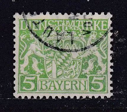Altdeutschland Bayern Dienstmarken  Nr 17 Gestempelt (Posten)