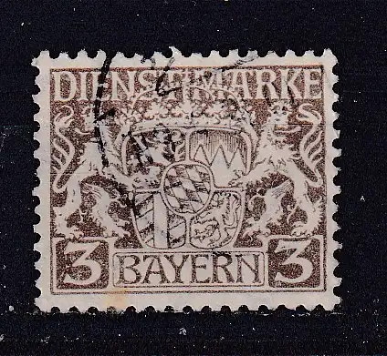 Altdeutschland Bayern Dienstmarken  Nr 16 Gestempelt (Posten)