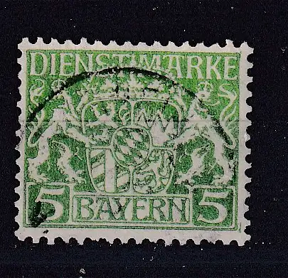 Altdeutschland Bayern Dienstmarken  Nr 17 Gestempelt (Posten)