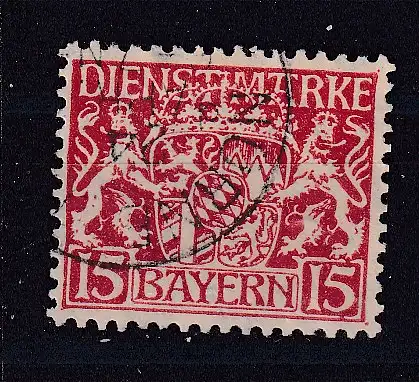 Altdeutschland Bayern Dienstmarken  Nr 19 Gestempelt (Posten)