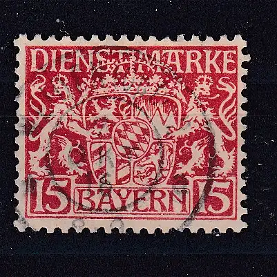 Altdeutschland Bayern Dienstmarken  Nr 19 Gestempelt (Posten)