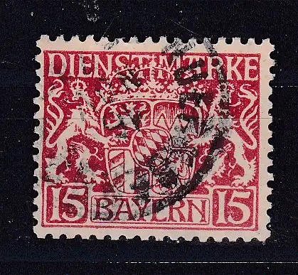 Altdeutschland Bayern Dienstmarken  Nr 19 Gestempelt (Posten)