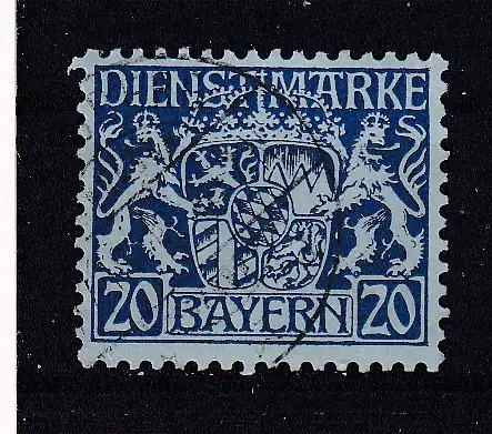 Altdeutschland Bayern Dienstmarken  Nr 20 Gestempelt (Posten)