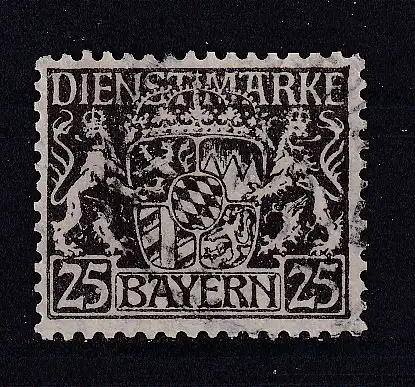 Altdeutschland Bayern Dienstmarken  Nr 21 Gestempelt (Posten)