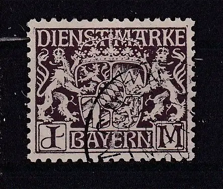 Altdeutschland Bayern Dienstmarken  Nr 24 Gestempelt (Posten)