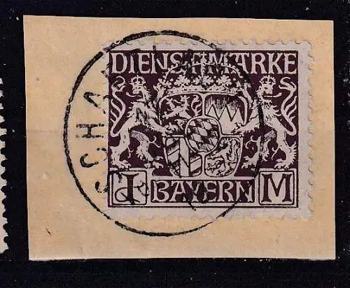 Altdeutschland Bayern Dienstmarken  Nr 24 Gestempelt (Posten)