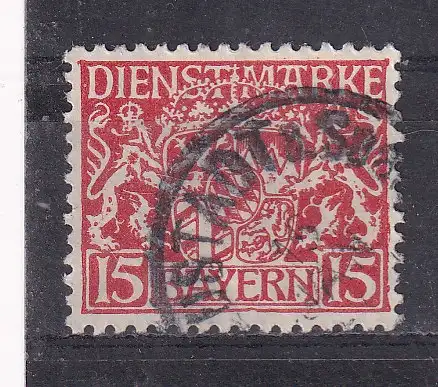 Altdeutschland Bayern Dienstmarken  Nr 19 Gestempelt (Posten)
