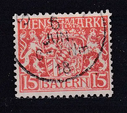Altdeutschland Bayern Dienstmarken  Nr 19 Gestempelt (Posten)