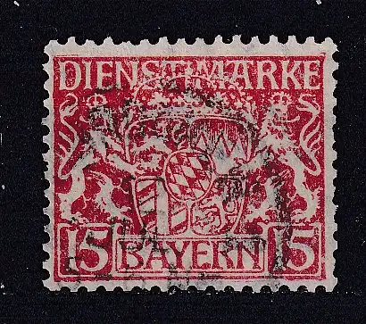 Altdeutschland Bayern Dienstmarken  Nr 19 Gestempelt (Posten)