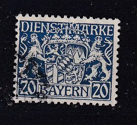 Altdeutschland Bayern Dienstmarken  Nr 28 Gestempelt (Posten)