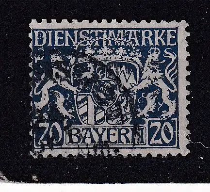 Altdeutschland Bayern Dienstmarken  Nr 28 Gestempelt (Posten)