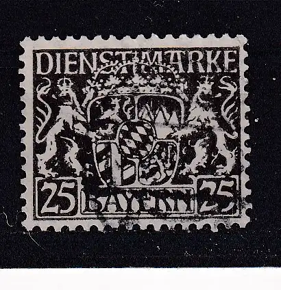 Altdeutschland Bayern Dienstmarken  Nr 21 Gestempelt (Posten)