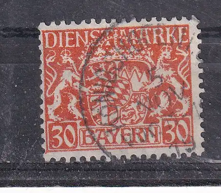 Altdeutschland Bayern Dienstmarken  Nr 22 Gestempelt (Posten)