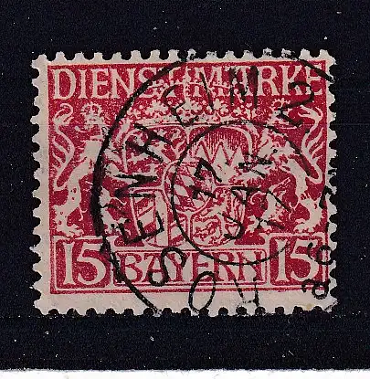 Altdeutschland Bayern Dienstmarken  Nr 27 Gestempelt (Posten)