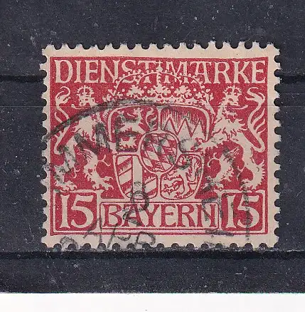 Altdeutschland Bayern Dienstmarken  Nr 19 Gestempelt (Posten)