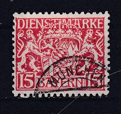 Altdeutschland Bayern Dienstmarken  Nr 19 Gestempelt (Posten)