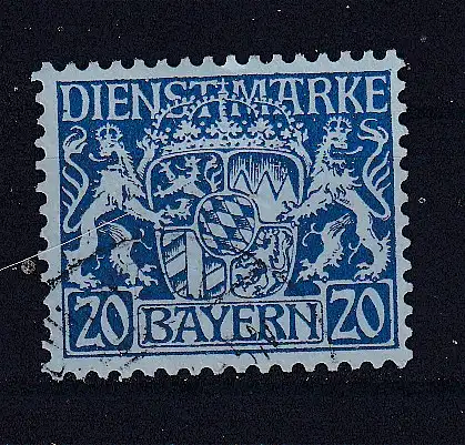 Altdeutschland Bayern Dienstmarken  Nr 28 Gestempelt (Posten)