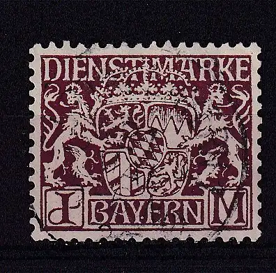 Altdeutschland Bayern Dienstmarken  Nr 24 Gestempelt (Posten)