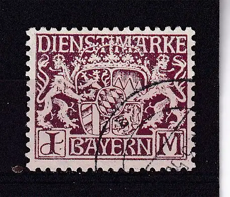 Altdeutschland Bayern Dienstmarken  Nr 24 Gestempelt (Posten)