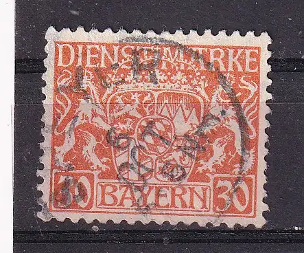 Altdeutschland Bayern Dienstmarken  Nr 22 Gestempelt (Posten)