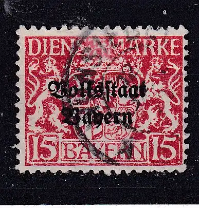 Altdeutschland Bayern Dienstmarken  Nr 33 Gestempelt (Posten)