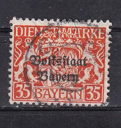 Altdeutschland Bayern Dienstmarken  Nr 37 Gestempelt (Posten)