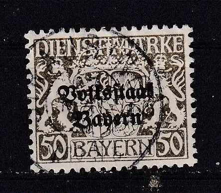 Altdeutschland Bayern Dienstmarken  Nr 39 Gestempelt (Posten)