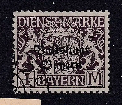 Altdeutschland Bayern Dienstmarken  Nr 43 Gestempelt (Posten)