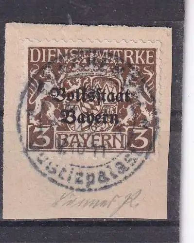 Altdeutschland Bayern Dienstmarken  Nr 30 Gestempelt (Posten)