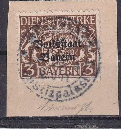 Altdeutschland Bayern Dienstmarken  Nr 30 Gestempelt (Posten)