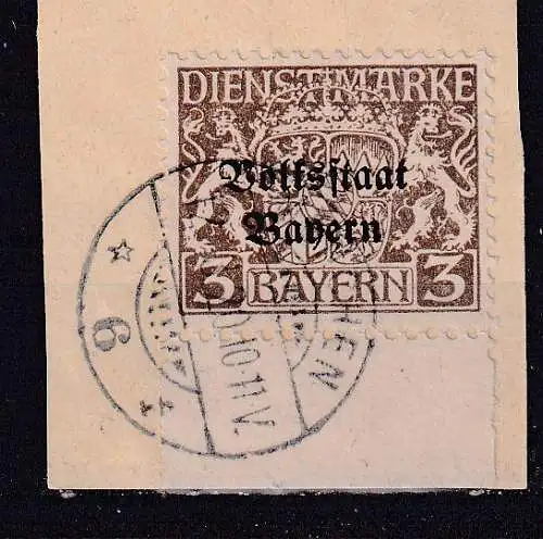 Altdeutschland Bayern Dienstmarken  Nr 30 Gestempelt (Posten)