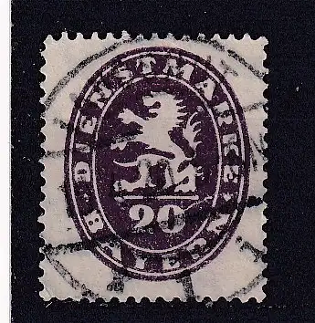 Altdeutschland Bayern Dienstmarken  Nr 47 Gestempelt (Posten)