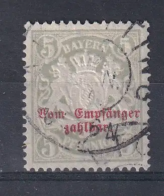 Altdeutschland Bayern Portomarken  Nr 11 Gestempelt (Posten)
