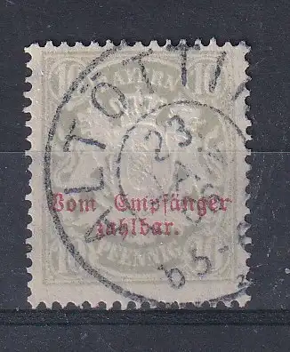 Altdeutschland Bayern Portomarken  Nr 12 Gestempelt (Posten)