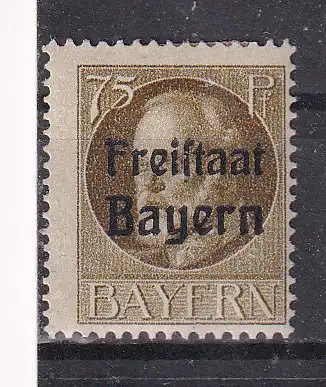 Altdeutschland Bayern Portomarken  Nr 163 Falz / Gummimängel / *