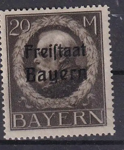 Altdeutschland Bayern Portomarken  Nr 170 Falz / Gummimängel / *