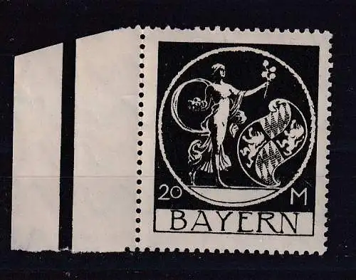 Altdeutschland Bayern  Nr 195 Falz / Gummimängel / *